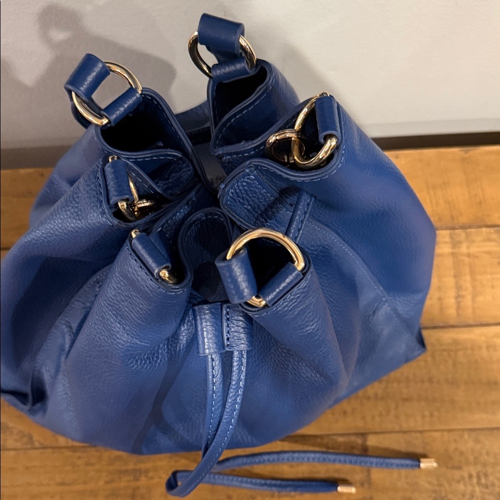 LAGGO Blue Leather Shoulder Bag - Picture 8 of 8